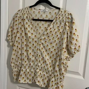 Made well Short Sleeve Floral Top Size 2X